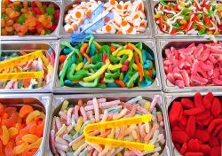 a combination of pick and mix sweets